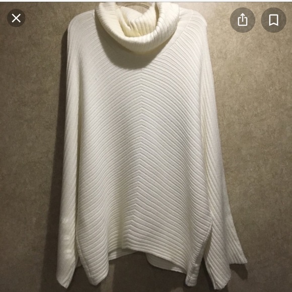 Anthropologie Moth dolman sleeve ribbed ivory VGUC - Picture 3 of 16